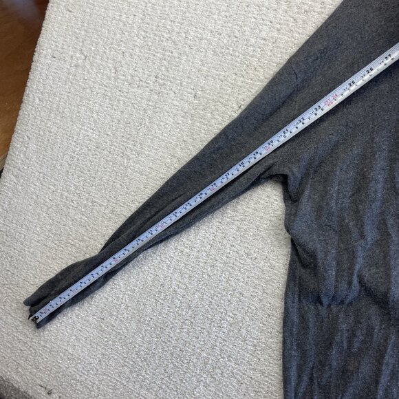 Michael Kors Mens Size L Sweater Gray Black MK Logo Crew Neck Knit Pullover Read - Picture 12 of 14